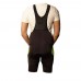 Deko Men Incas Cycling Gel Padded Bib Shorts - Black & Green