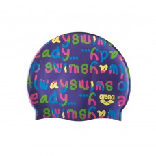 Arena Print Junior Silicon Swimming Cap-Log Mirtilla