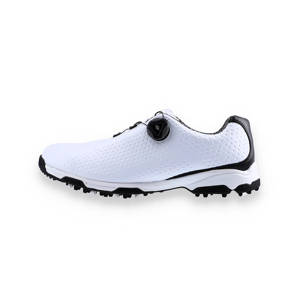 Tigerline Fitgo Auto Lacing Golf Shoes - White/Black