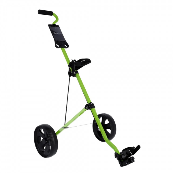 Tigerline Microlite Pull Golf Trolley - Green Tigerline Microlite Pull Golf Trolley - Green