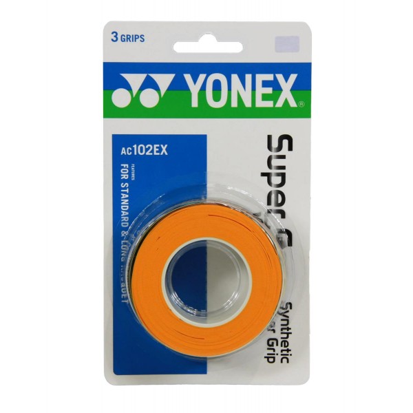Yonex Super Grap Overgrip-Orange (3 Wraps)
