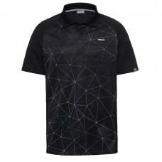 Head Performance Polo-Triangle Print/Black