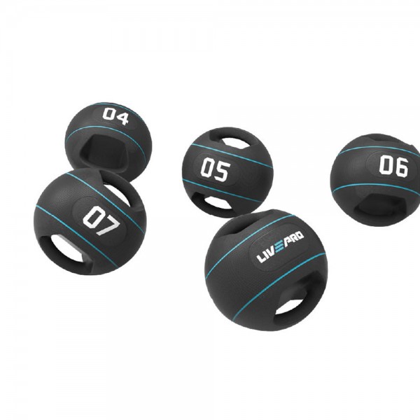 LivePro Double Grip Medicine Ball 8kg