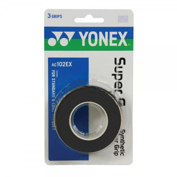 Yonex Super Grap Overgrip-Black (3 Wraps)