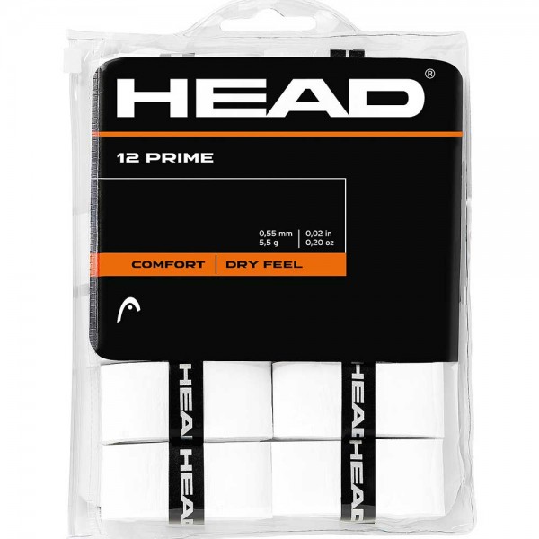 Head Prime OverGrip - White (12 Pack)