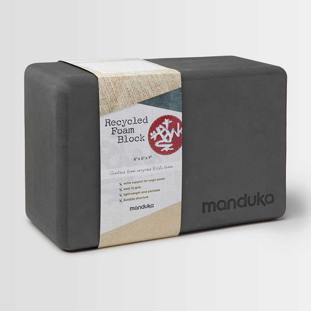 Manduka Recycled Foam Yoga Block Thunder