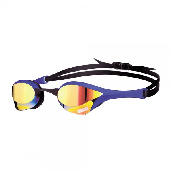 Arena Cobra Ultra Mirror Swimming Goggles-Yellow,  Copper, Blue