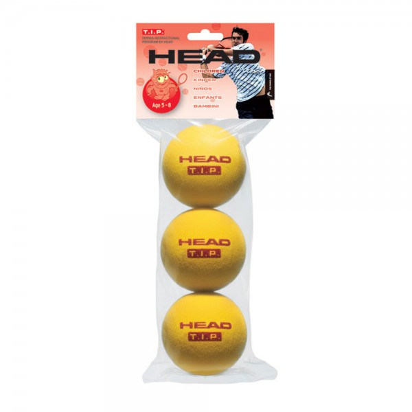 Head T.I.P Red Foam Tennis Training Balls (3 Pack) - Red