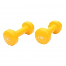 LiveUp Vinyl Dumbbells (2 x 3kgs)