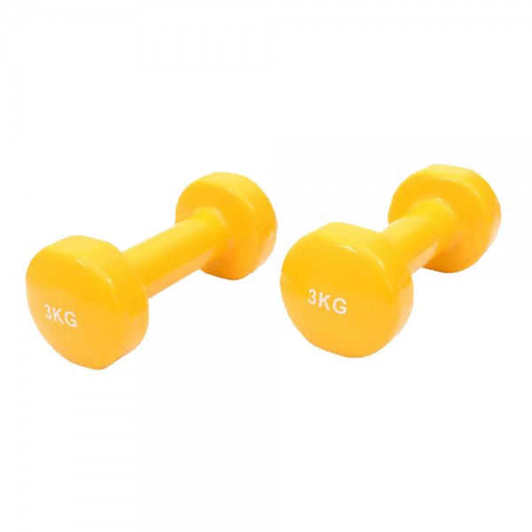 LiveUp Vinyl Dumbbells (2 x 3kgs)