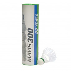 Yonex Mavis 300 White Shuttlecocks-Green Cap (6 Piece Pack)