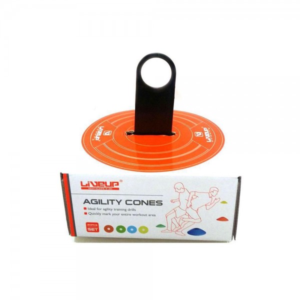 LiveUp Agility Cones Set with Rack