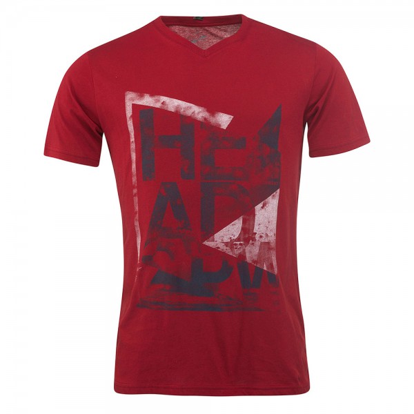 Head Alcott V-Shirt M - Burgundy