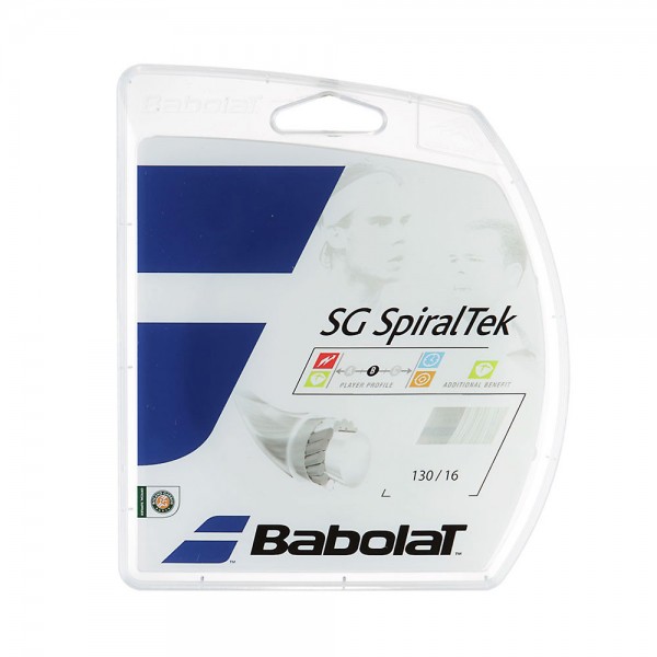 Babolat SG Spiral Tek White Tennis String - 12M