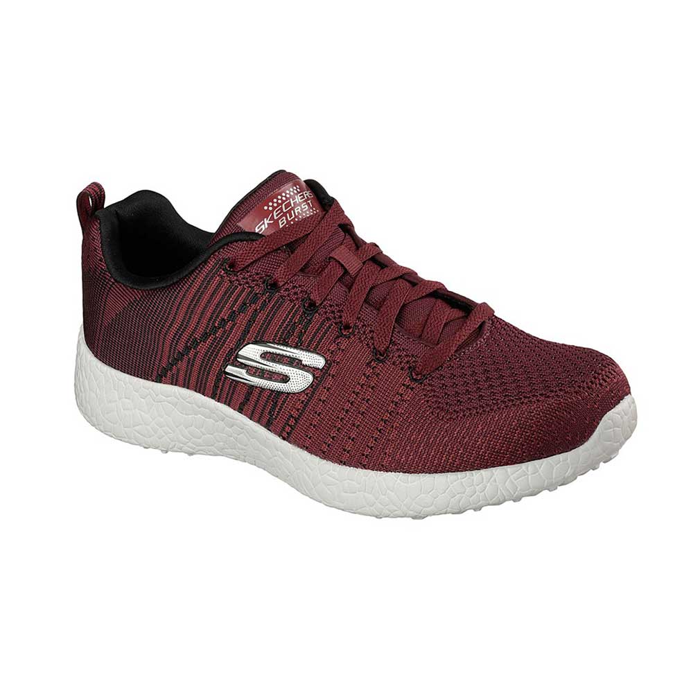 burgundy skechers shoes