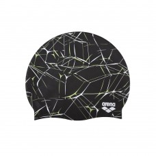 Arena Print 2 Swimming Caps-Water Black