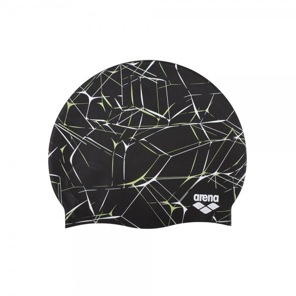 Arena Print 2 Swimming Caps-Water Black