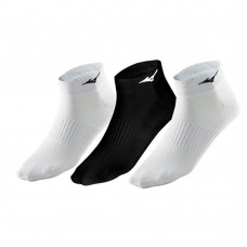 Mizuno DryLite Mid Training Socks - 3 Pack (White+White+Black)