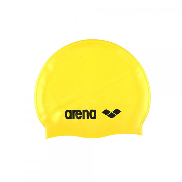 Arena Classic Silicone Swimming Cap-Yellow & Black