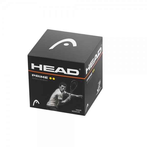 Head Prime Squash Ball Double Dot-Yellow