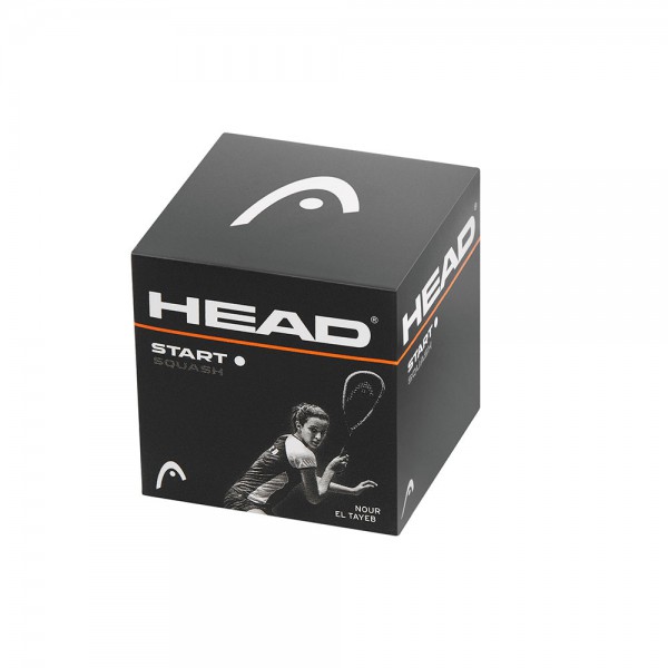 Head Start Squash Ball Single Dot-White