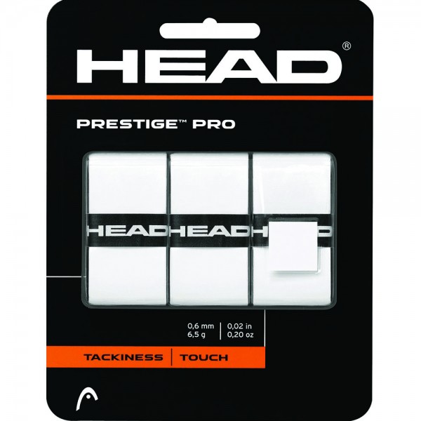 Head Prestige Pro Overgrip-White (3 Pack)