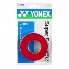 Yonex Super Grap Overgrip-Red (3 Wraps)