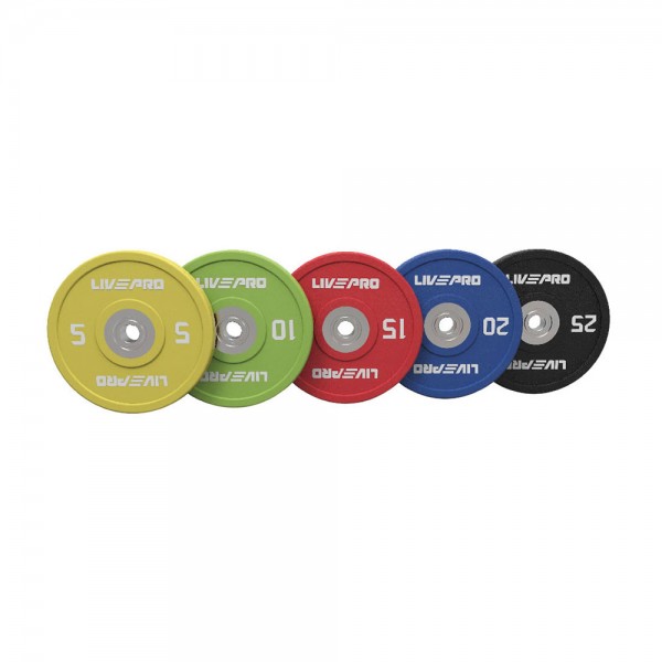 LivePro Urethane Competition Bumper Plates - 2 x 10kgs