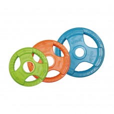 LiveUp Weight Plates Rubber Coated Olympic - 2 x 20kgs