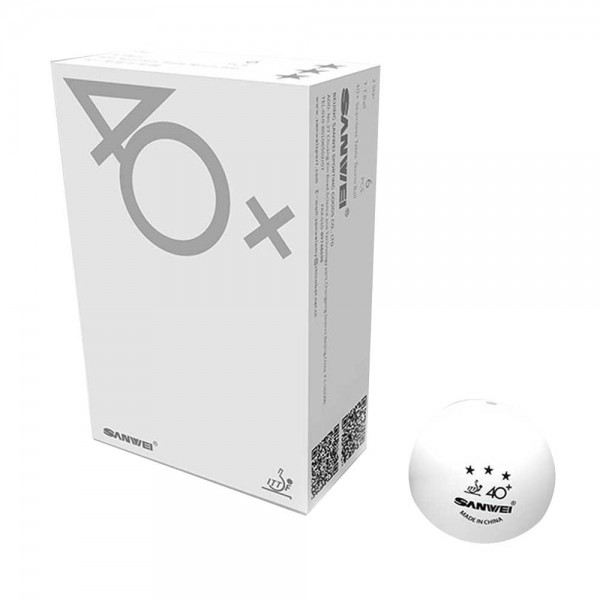 Sanwei 40+3 Star Seamless Pastic Balls (6 Pack)