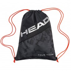Head Tour Team Drawstring Bag-Black & Silver