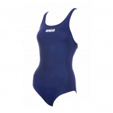 Arena Girls Solid Swim Pro JR Swimming Suit-Navy