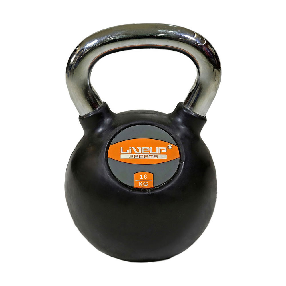 LiveUp Rubber Kettlebell (2 x 22 Kgs) TheSportStore.pk