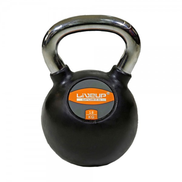 LiveUp Rubber Kettlebell-30 Kgs