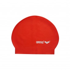 Arena Soft Latex Swimming Cap-Red