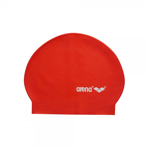Arena Soft Latex Swimming Cap-Red