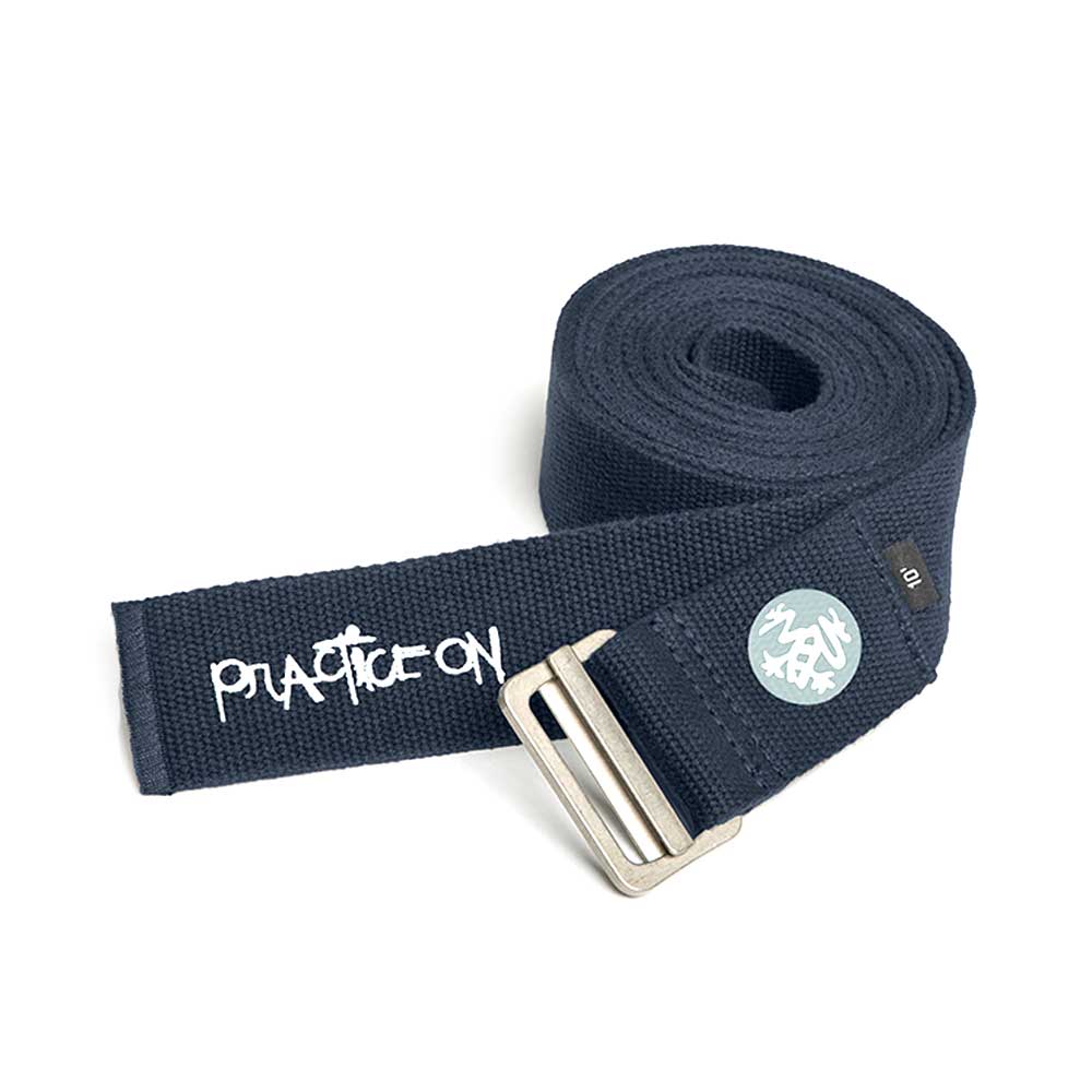manduka align yoga mat strap midnight 10 feet
