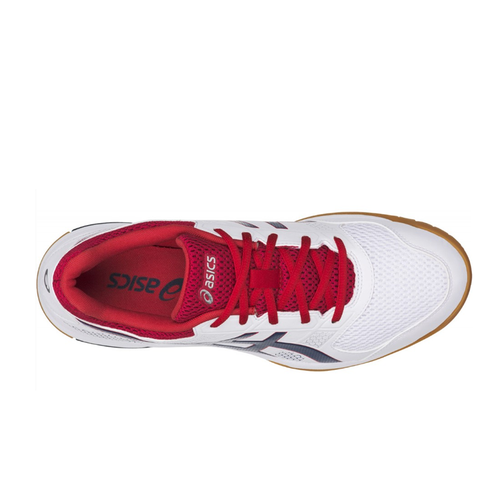 asics gel rocket 8 white deep ocean